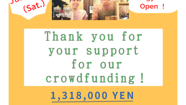 【Thank you very much for your support for our crowdfunding !】