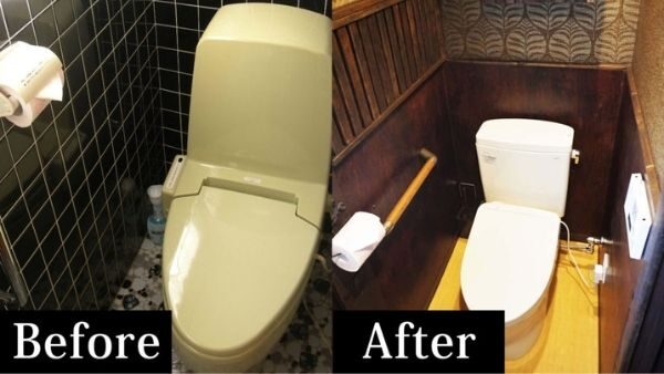 トイレを改装しました。木のぬくもりのあるアジアンテイストのお洒落なトイレに生まれ変わりました！